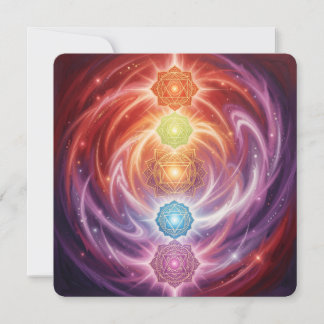 The 7 Chakras´10 Feiertagskarte