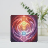 The 7 Chakras´10 Feiertagskarte (Stehend Vorderseite)