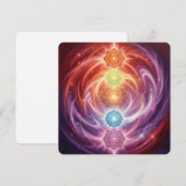 The 7 Chakras´10 Feiertagskarte (Vorne/Hinten)