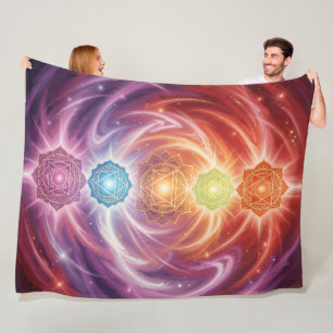 The 7 Chakras´10 Fleecedecke