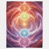 The 7 Chakras´10 Fleecedecke (Vorderseite)