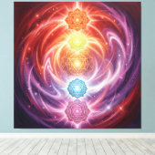 The 7 Chakras´10 Leinwanddruck (Insitu (Holzboden))