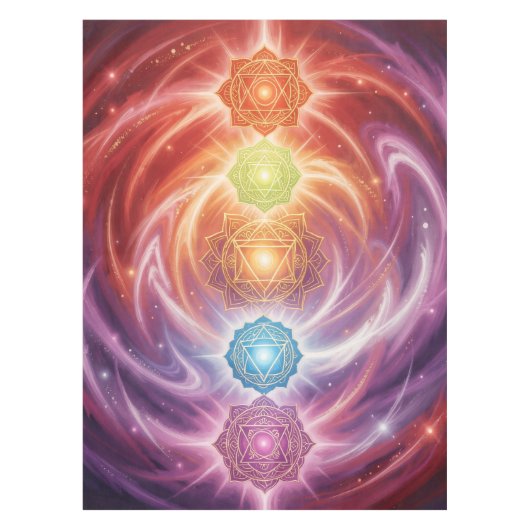 The 7 Chakras´10 Tischdecke (Vorderseite)