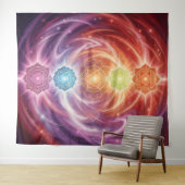 The 7 Chakras´10 Wandteppich (Beispiel (Horizontal))