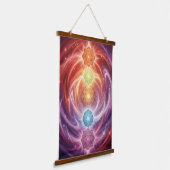 The 7 Chakras´10 Wandteppich Mit Holzrahmen (Gewinkelt)