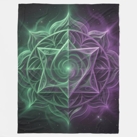 The 7 Chakras´1 Fleecedecke (Vorderseite)