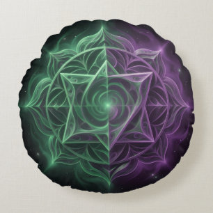 The 7 Chakras´1 Rundes Kissen