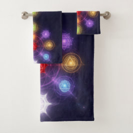 The 7 Chakras´3 Badhandtuch Set