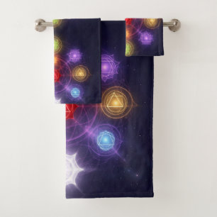The 7 Chakras´3 Badhandtuch Set
