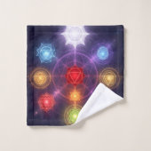 The 7 Chakras´3 Badhandtuch Set (Waschlappen)
