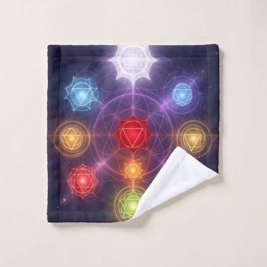 The 7 Chakras´3 Badhandtuch Set (Waschlappen)