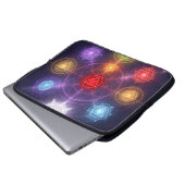 The 7 Chakras´3 Laptopschutzhülle (Vorne Knopf)