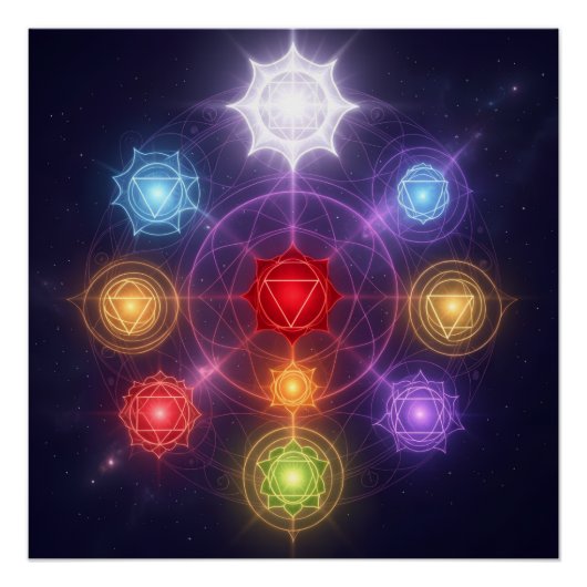 The 7 Chakras´3 Poster (Vorderseite)