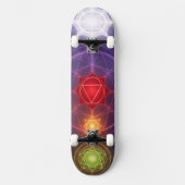 The 7 Chakras´3 Skateboard (Vorderseite)