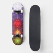 The 7 Chakras´3 Skateboard (Vorderseite)