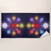 The 7 Chakras´3 Strandtuch (Vorderseite)
