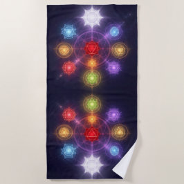 The 7 Chakras´3 Strandtuch