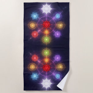 The 7 Chakras´3 Strandtuch