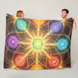 The 7 Chakras´4 Fleecedecke