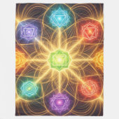 The 7 Chakras´4 Fleecedecke (Vorderseite)
