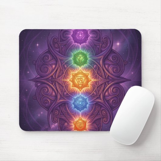 The 7 Chakras´5 Mousepad (Mit Mouse)