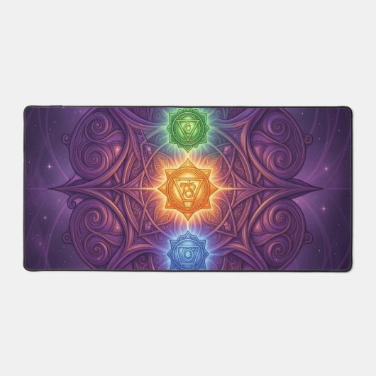 The 7 Chakras´5 Schreibtischunterlage (Vorderseite)