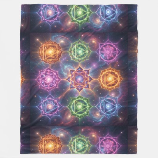 The 7 Chakras´6 Fleecedecke (Vorderseite)