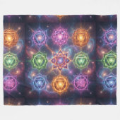 The 7 Chakras´6 Fleecedecke (Vorderseite (Horizontal))