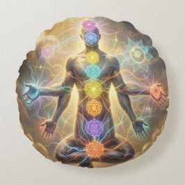 The 7 Chakras´7 Rundes Kissen