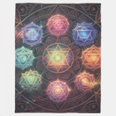 The 7 Chakras´8 Fleecedecke (Vorderseite)