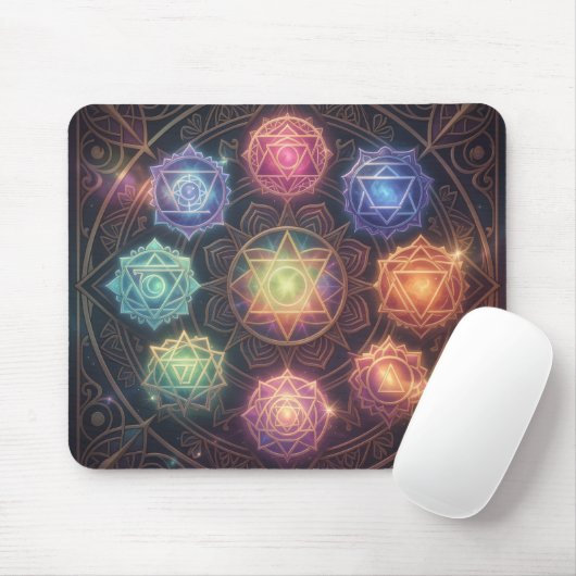 The 7 Chakras´8 Mousepad (Mit Mouse)