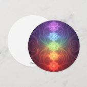 The 7 Chakras´9 Feiertagskarte (Vorne/Hinten)