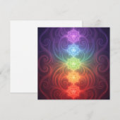 The 7 Chakras´9 Feiertagskarte (Vorne/Hinten)