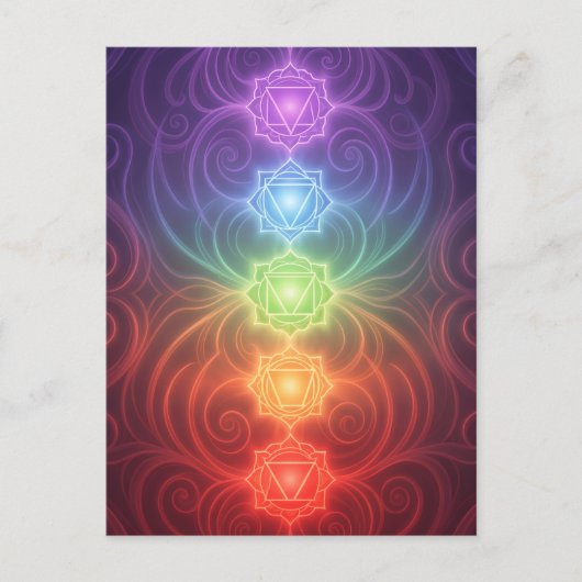 The 7 Chakras´9 Feiertagspostkarte (Vorderseite)