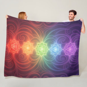 The 7 Chakras´9 Fleecedecke