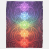 The 7 Chakras´9 Fleecedecke (Vorderseite)
