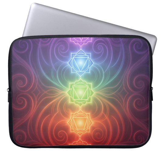 The 7 Chakras´9 Laptopschutzhülle (Vorderseite)