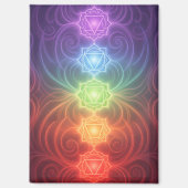 The 7 Chakras´9 Magnet (Vorderseite)