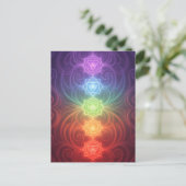The 7 Chakras´9 Postkarte (Stehend Vorderseite)