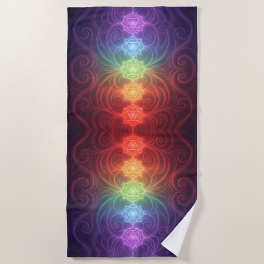 The 7 Chakras´9 Strandtuch (Vorderseite)