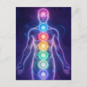  The 7 Chakras Feiertagspostkarte