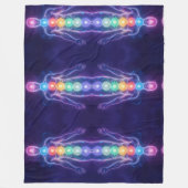 The 7 Chakras Fleecedecke (Vorderseite)