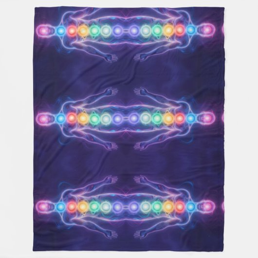  The 7 Chakras Fleecedecke (Vorderseite)