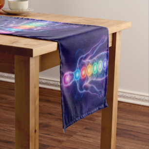 The 7 Chakras Kurzer Tischläufer