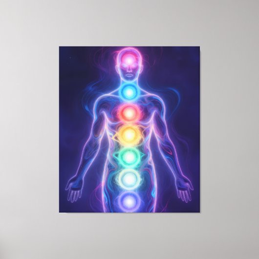  The 7 Chakras Leinwanddruck (Vorderseite)