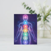 The 7 Chakras Postkarte (Stehend Vorderseite)