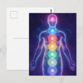 The 7 Chakras Postkarte (Vorne/Hinten)