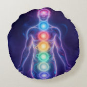  The 7 Chakras Rundes Kissen (Rückseite)