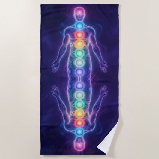 The 7 Chakras Strandtuch (Vorderseite)
