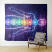  The 7 Chakras Wandteppich (Beispiel (Horizontal))